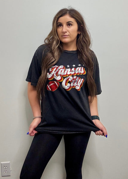 Kansas City Oversized Mineral Graphic Tee