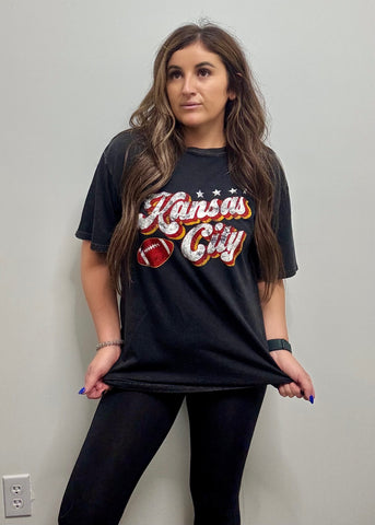 Kansas City Oversized Mineral Graphic Tee