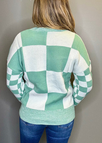 Shamrock Checkered Sweater