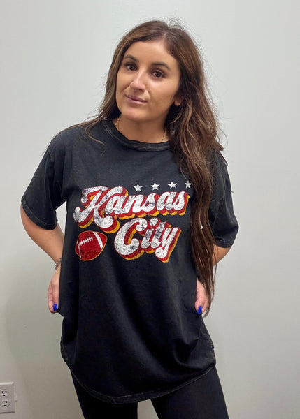 Kansas City Oversized Mineral Graphic Tee