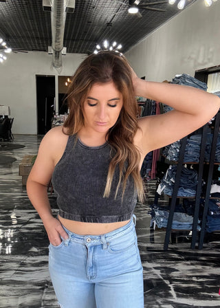 Summer Loving Cropped Racerback Tank