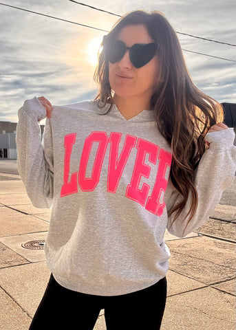 LOVER Split Neck Crewneck