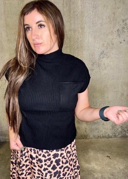 Onyx Edge Knit Sweater