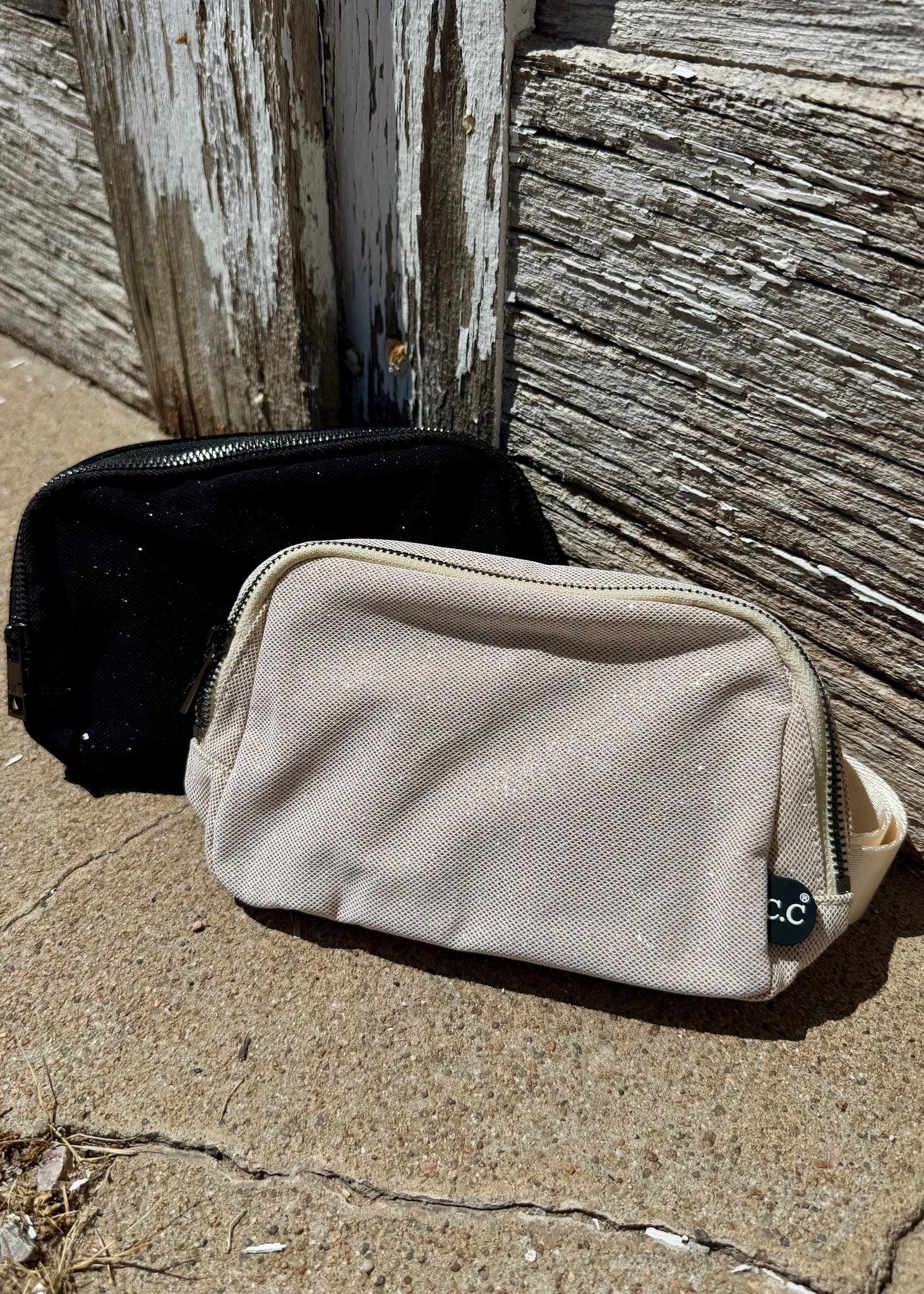 Glitter Mesh C.C. Belt Bag