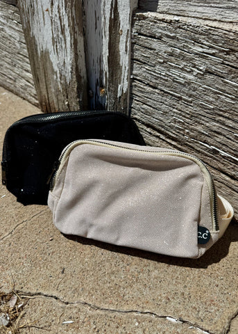 Glitter Mesh C.C. Belt Bag
