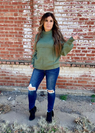 The Evergreen Chill Sweater (Large Only)