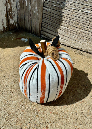 Striped Fabric Pumpkin