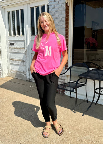 Hot Pink Shear Madness Tee