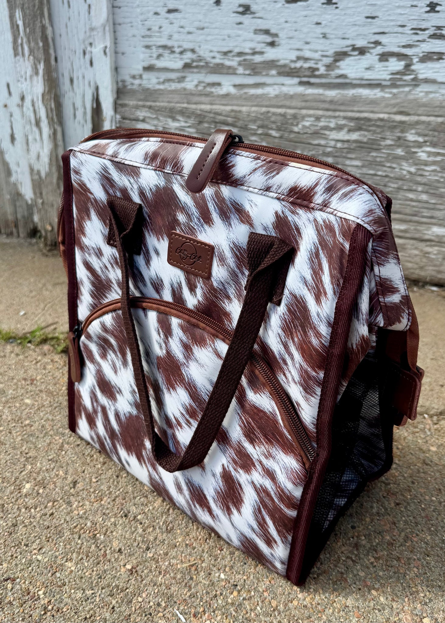 Cow Hide Cooler Lunch Bag