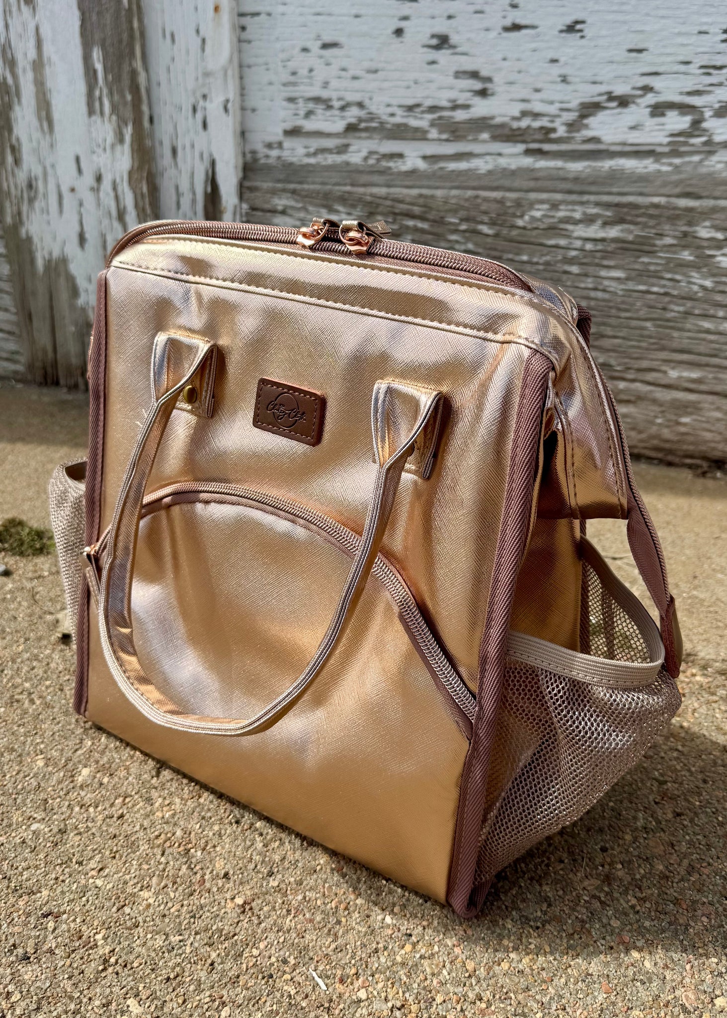 Rose Gold Cooler Lunch Bag