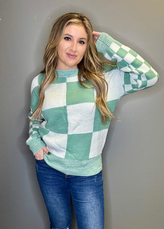 Shamrock Checkered Sweater