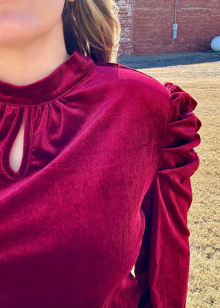Love Notes Velvet Blouse