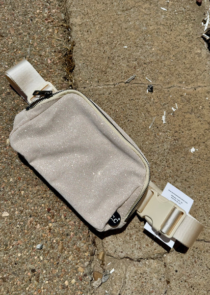 Glitter Mesh C.C. Belt Bag