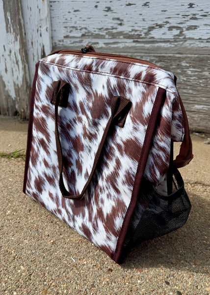 Cow Hide Cooler Lunch Bag
