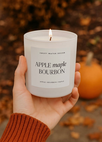 Apple Maple Bourbon 15oz Soy Candle