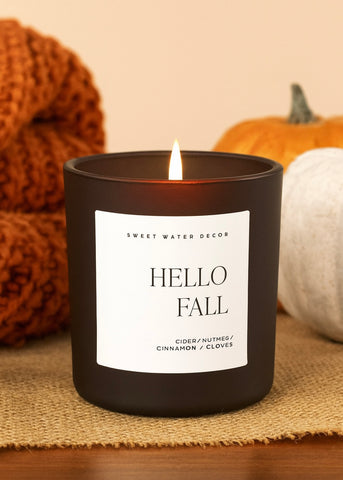 Hello Fall 15oz Soy Candle