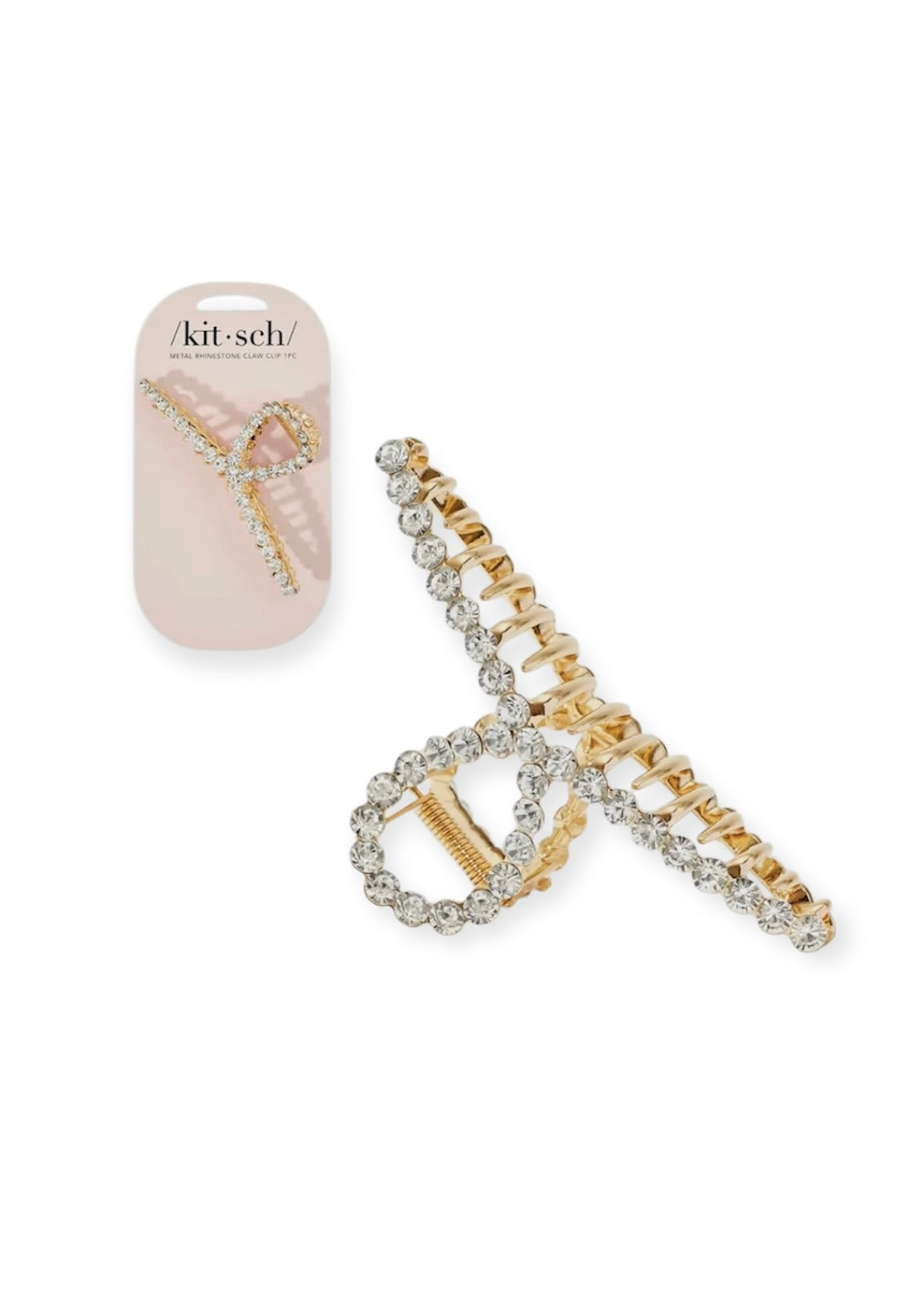 Metal Rhinestone Claw Clip