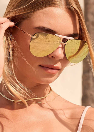 Tahoe - Gold Powder Pink Taupe Mirror