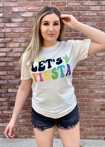 Let's Fiesta Graphic Tee (SMALL ONLY)