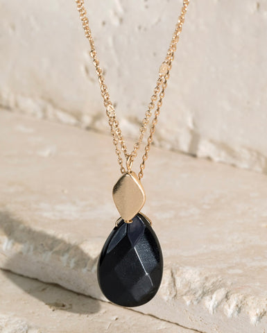 Double Layer Stone Necklace