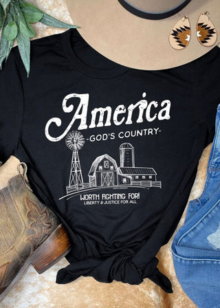 America Gods Country Graphic Tee