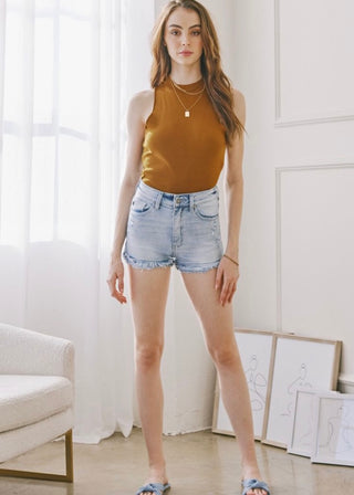 Julisa KanCan Jean Shorts (LARGE ONLY)