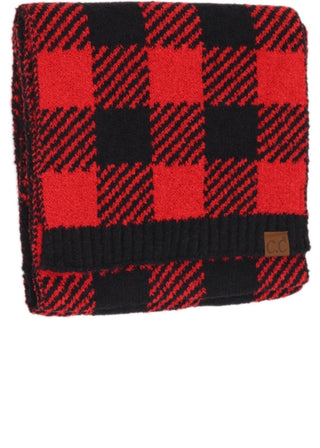 Buffalo Print Knit Scarf C.C