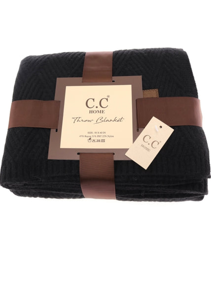 C.C Heathered Knit Blanket