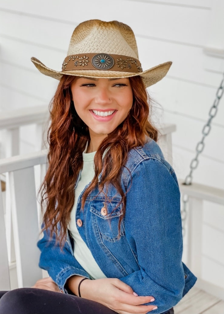【Atiissu】25SS / Cowboy Hat Twister Cowboy Hat, 20 x 4 Shanti Sunshine-2 Crossed Hat, 7