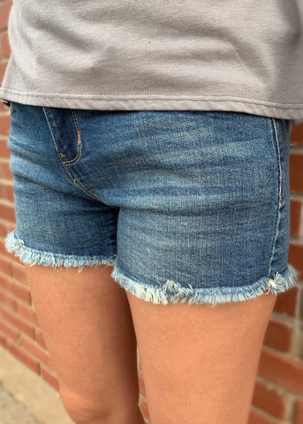 Medium Wash Jean Shorts (SMALL ONLY)